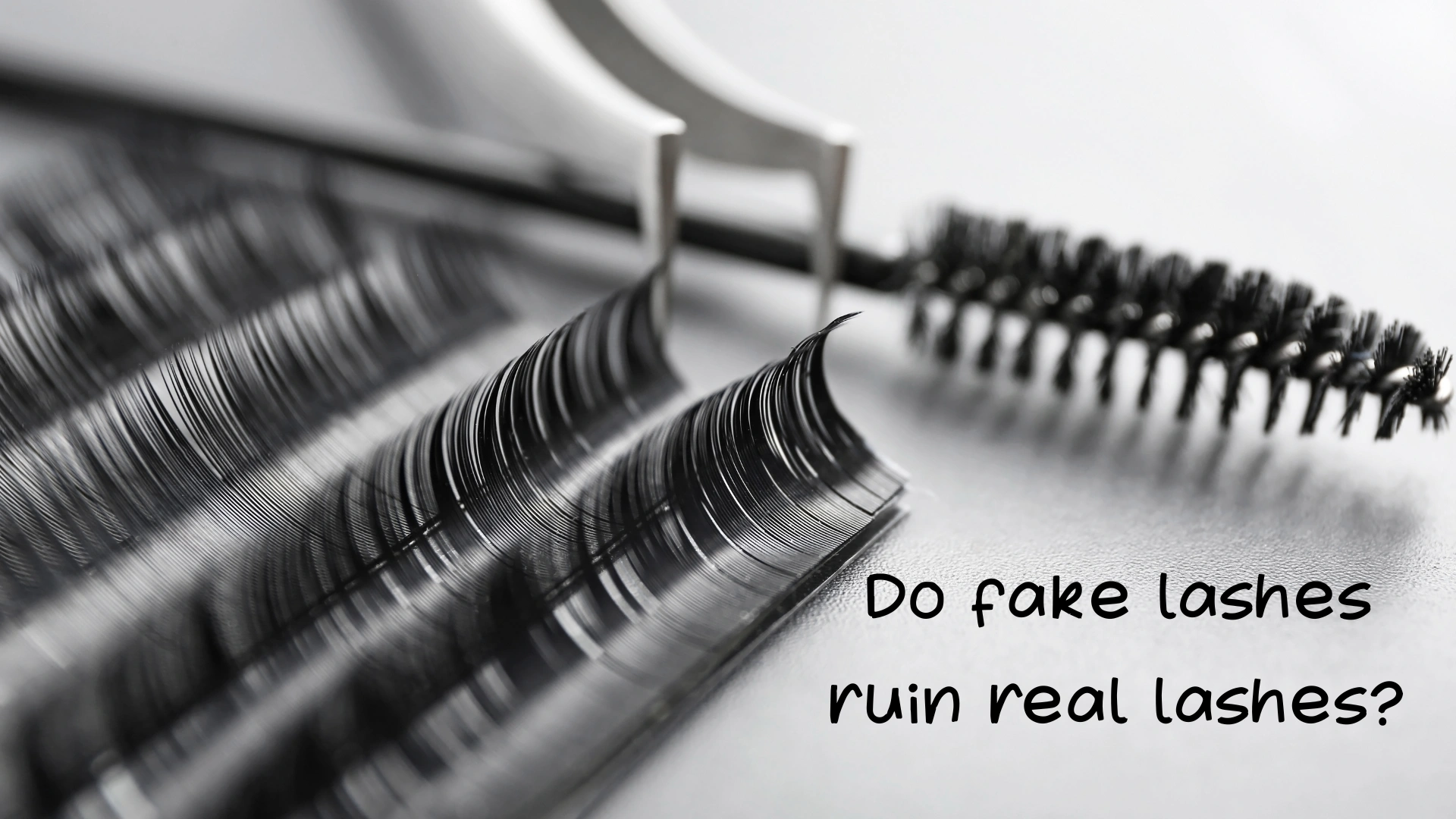 Do fake lashes ruin real lashes
