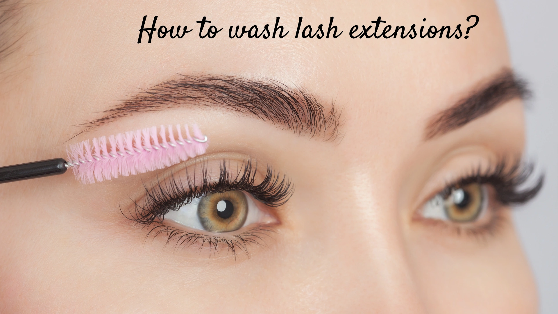 How to wash lash extensions